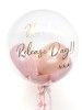 Personalised balloon in rose gold and pink