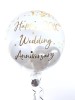 Personalised anniversary balloon, 25th Anniversary, 30th Anniversary, 40th Anniversary, 50th Anniversary, 60th Anniversary. Silver, Pearl, Ruby, Golden, Diamond
