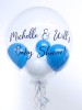Personalised baby shower balloon in a box