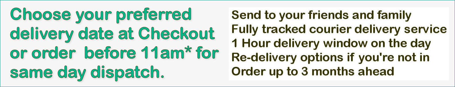 Choose delivery date at Checkout