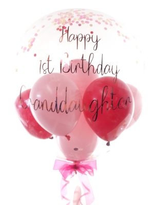 1st Birthday Balloon, Choose Your Colours