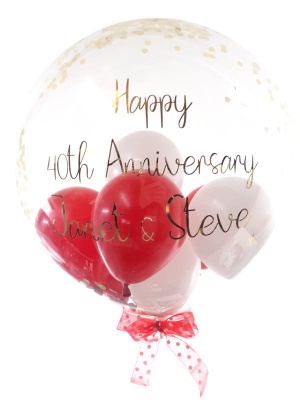 Personalised anniversary balloon, any colour