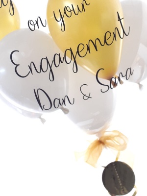 Personalised engagement balloon in a box