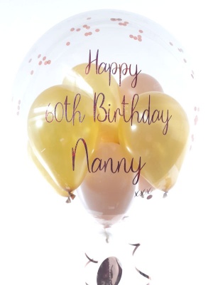 60th Birthday Balloon, Choose Your Colours