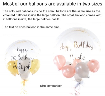 Balloon delivered in a box, any occasion
