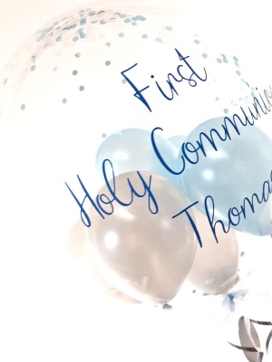 Personalised Holy Communion, Christening balloon delivered