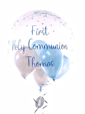 Personalised Holy Communion, Christening balloon delivered