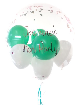 Design your own hen party balloon, choose colours