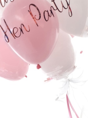 Design your own hen party balloon, choose your text