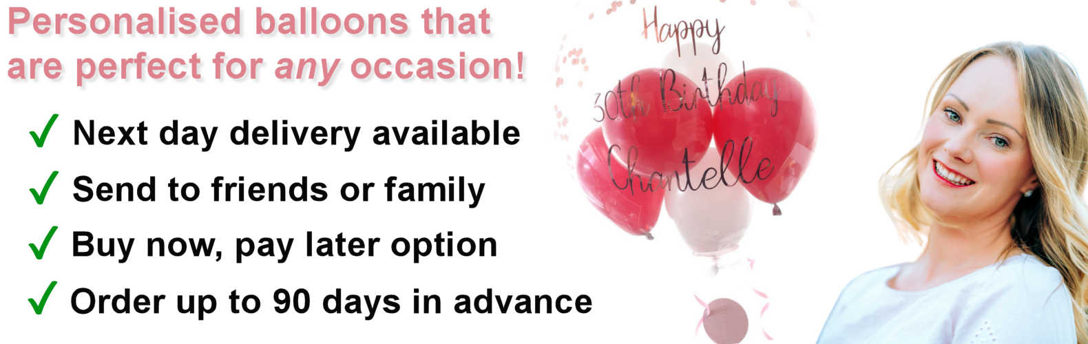 Personalised balloons for any occasion