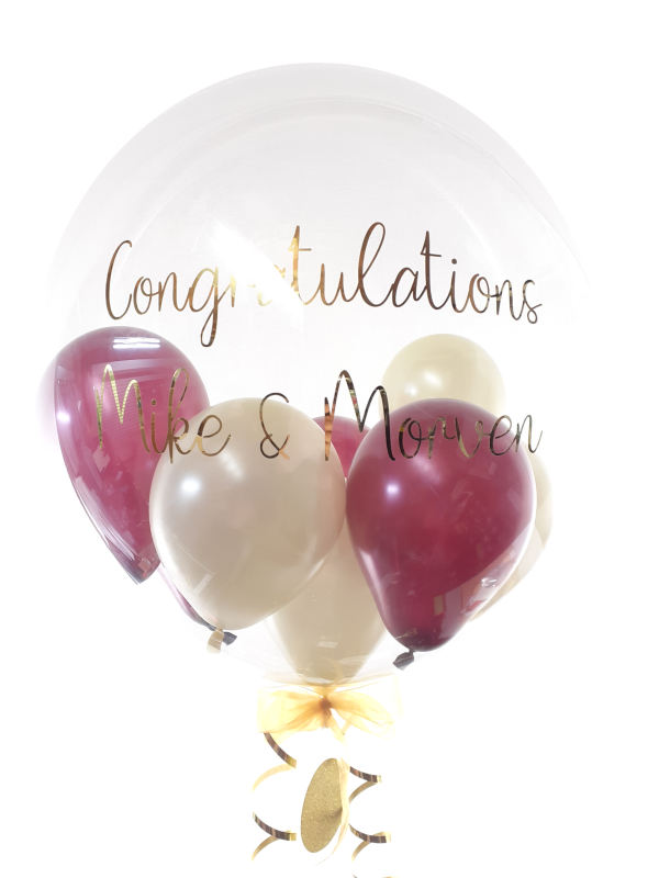 Personalised wedding balloon, congrats
