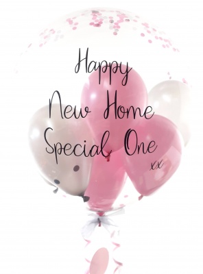 Personalised New Home balloon in a box