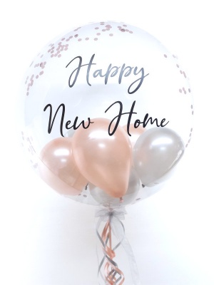 Personalised New Home balloon in a box