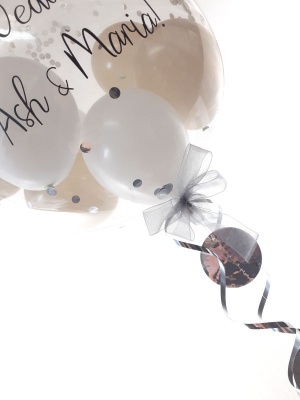 Personalised wedding balloon, choose your colours